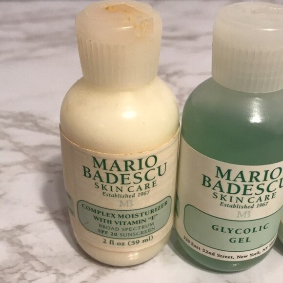 Mario badescu skincare travel size 
Cellufirm , glycolic gel and complex moist - Picture 4 of 10